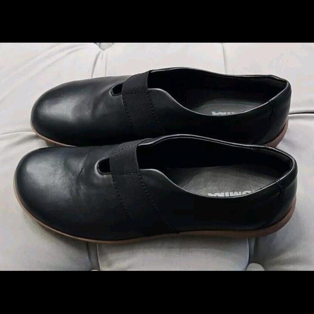 Romika Loire 3 Black Leather Loafers Clogs Mary Janes Womens Shoes SZ 41 10 New